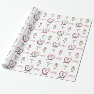 Papier Cadeau Enveloppe de cadeau personnalisée d'infirmière