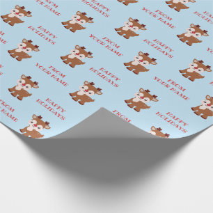 Papier Cadeau Enveloppe de cadeau personnalisée par renne migno