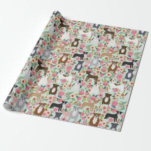 Papier Cadeau Enveloppe de cadeaux floraux Pitbull - enveloppeme