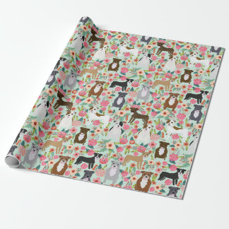 Papier Cadeau Enveloppe de cadeaux floraux Pitbull - enveloppeme