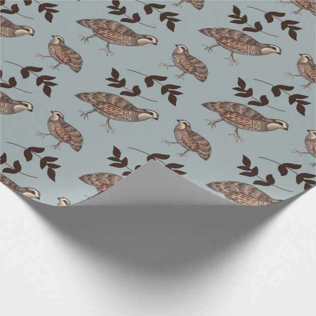 Papier Cadeau Enveloppe de cailles et de cadeau de brin (Coin)