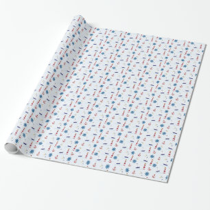Papier Cadeau Enveloppe de conception marine de la côte de voil