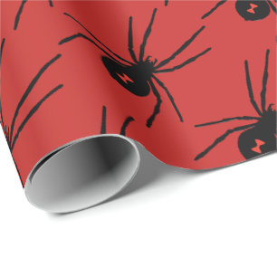 Papier Cadeau Enveloppe de partie carrelée par araignée de noi