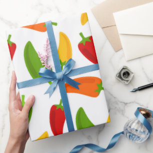 Papier Cadeau Enveloppe de partie de fiesta de motif de poivrons