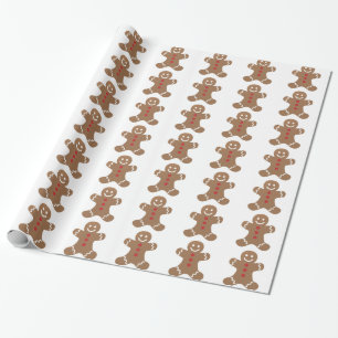 Papier Cadeau Enveloppe de vacances de Noël de bonhomme en pain