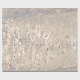 Papier Cadeau Enveloppe de vacances de paysage d'hiver de Milou