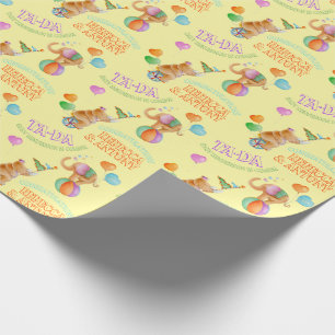 Papier Cadeau Enveloppe faite sur commande de baby shower d'art
