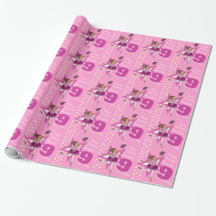 Papier Cadeau Enveloppe modelée par anniversaire nommé de