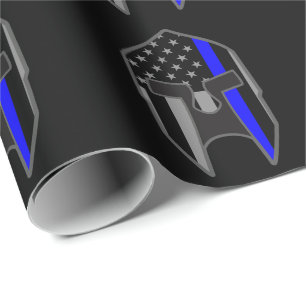 Papier Cadeau Enveloppe spartiate MINCE de casque de drapeau