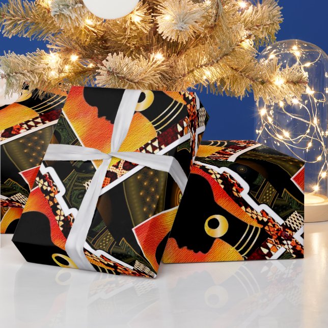 Papier Cadeau Enveloppement afrocentré (Vacances)