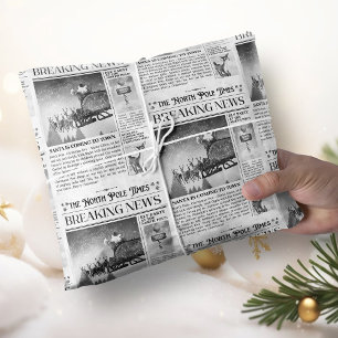 Papier Cadeau Enveloppement Cadeau de Noël Enveloppement de jour