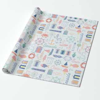 Papier Cadeau Enveloppement de cadeaux nautiques-1