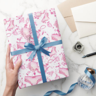 Papier Cadeau Enveloppement de Fête des mariées motif de lingeri