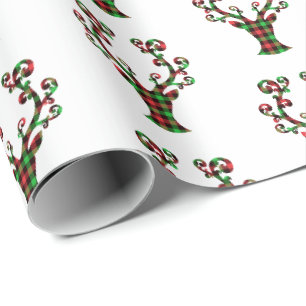 Papier Cadeau Enveloppement de Noël Cerf Papier
