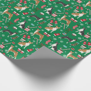 Papier Cadeau Enveloppement de Noël de chien de Basenji