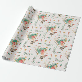 Papier Cadeau Enveloppement de thème de noisette Papier-Vacances