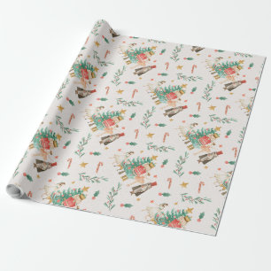 Papier Cadeau Enveloppement de thème de noisette Papier-Vacances