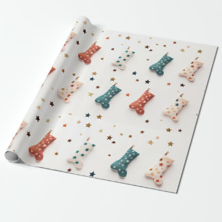 Papier Cadeau Envelopper dans du papier à mâcher Starry en plast