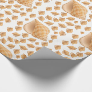 Papier Cadeau Envelopper les coquillages en papier