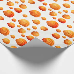 Papier Cadeau Envelopper les coquillages en papier