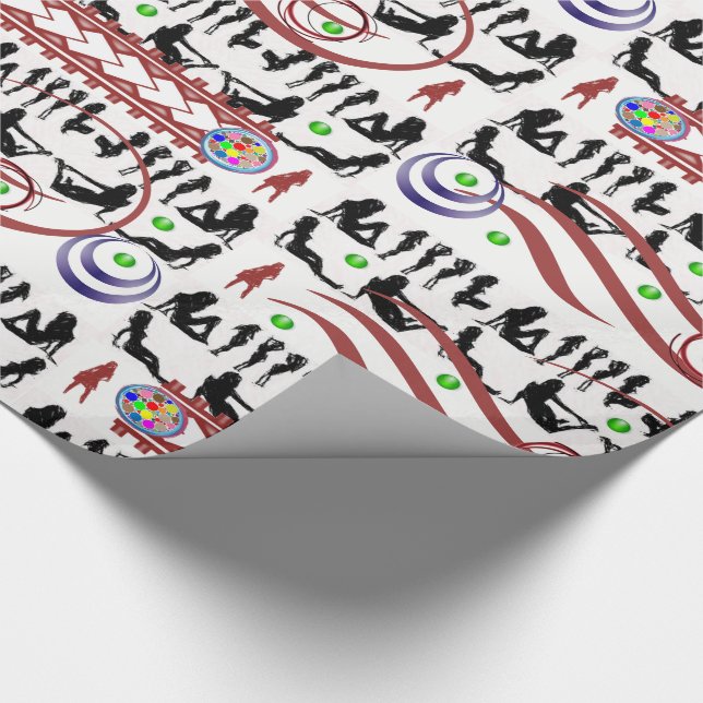 Papier Cadeau Envelopper les femmes en papier (Coin)