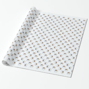 Papier Cadeau Épagneul de Bretagne Noel