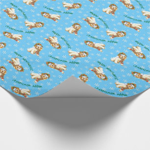 Papier Cadeau Épagneul heureux de Howliday Clumber