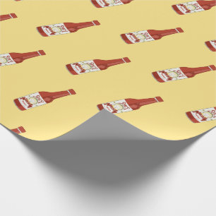 Papier Cadeau Épicé ! Jaune de Salsa de sauce chaude