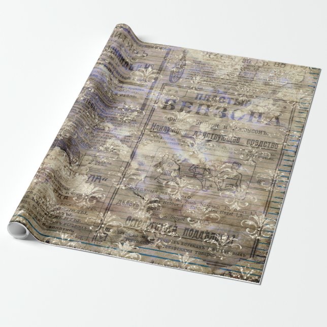 Papier Cadeau époque victorienne (Déroulé)