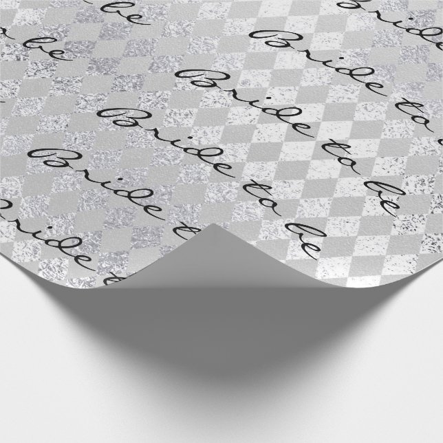 Papier Cadeau Épouse de brosse personnalisée pour être coupe dia (Coin)