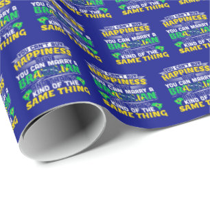 Papier Cadeau Épousez un Brésilien - Brésil Bonheur