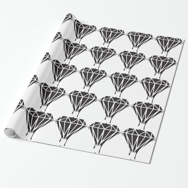 Papier Cadeau Équipement de sangle diamant (Déroulé)