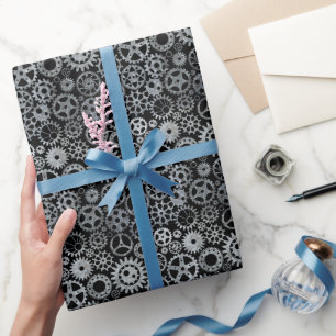Papier Cadeau Équipements en zinc d'argent en vapeur