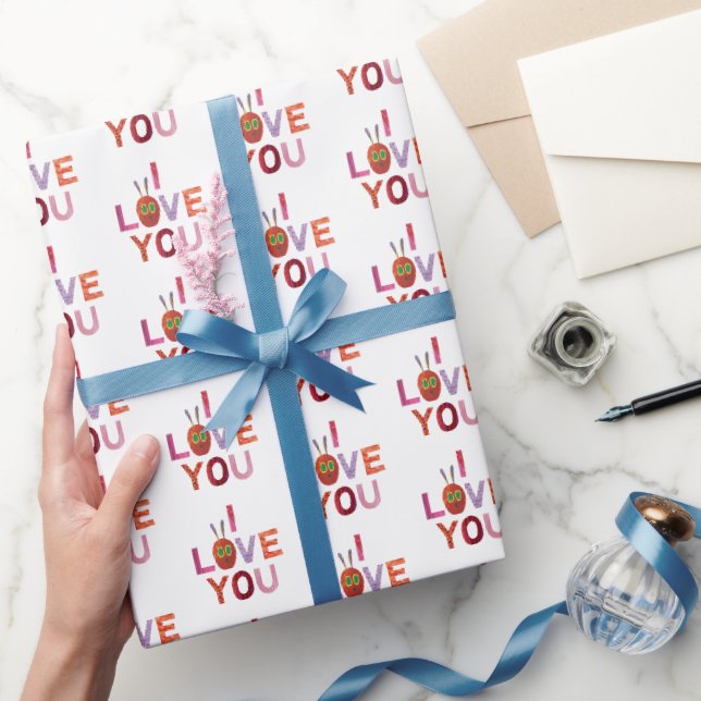 Papier Cadeau Eric Carle | Caterpillar I Love You (Cadeaux)
