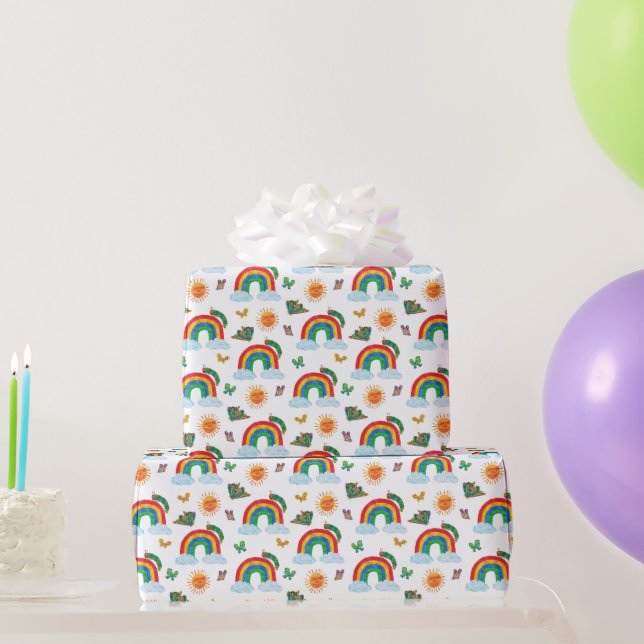Papier Cadeau Eric Carle | Caterpillar to Rainbow Butfly (Cadeaux de fête)