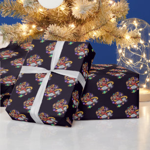 Papier Cadeau Espace Père Noël