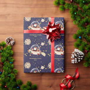 Papier Cadeau Espace personnalisé du Père Noël Noël
