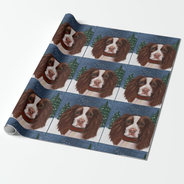 PAPIER CADEAU ESPAGNOL DE PLONGÉE ANGLAISE (Déroulé)