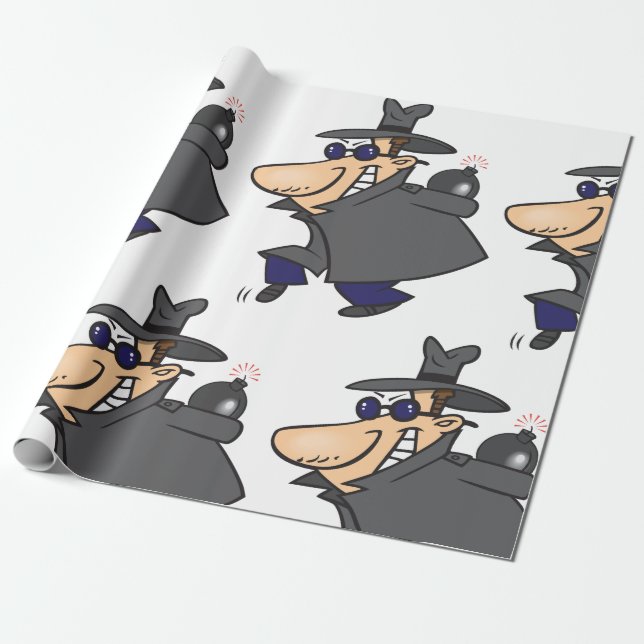 Papier Cadeau Espion sournois (Déroulé)
