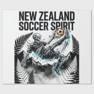 Papier Cadeau Esprit de football squelette frappeur nations Nouv