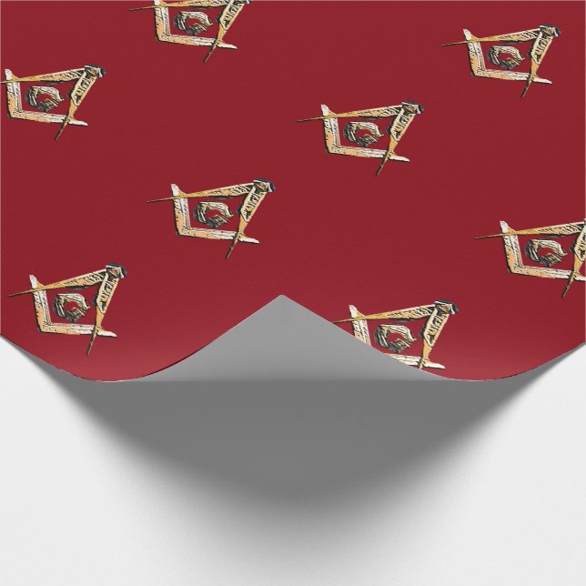 Papier Cadeau Esprit maçonnique (jaunâtre) (Coin)