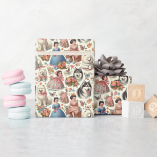 Papier Cadeau Esquimau américain rétro mignon