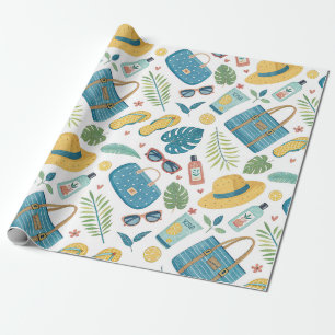 Papier Cadeau Essentiels d'été de plage Motif (2)