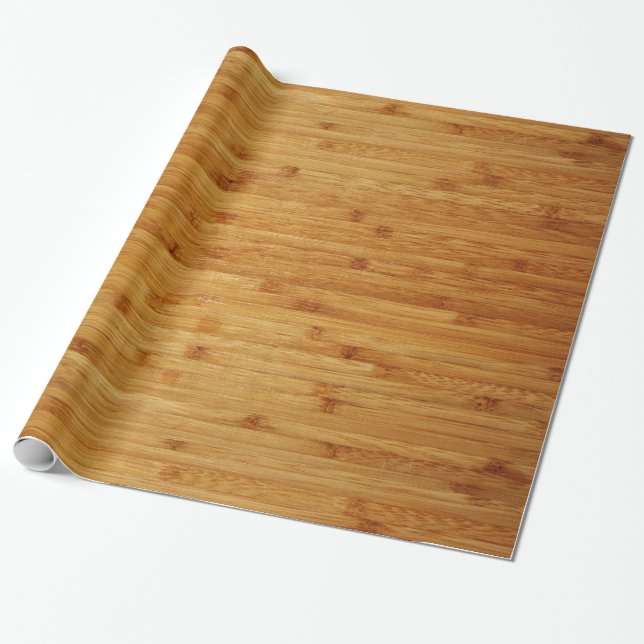 Papier Cadeau Étal de boucher en bambou (Déroulé)