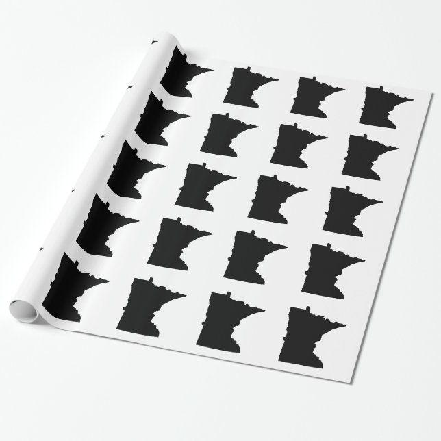 Papier Cadeau État du Minnesota américain (Déroulé)