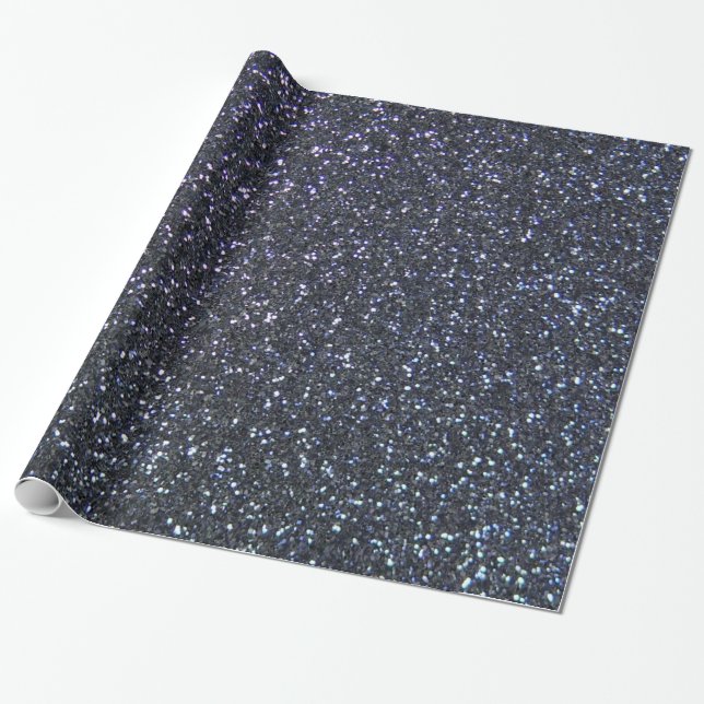 Papier Cadeau Étincelle bleue de minuit comme le style (Déroulé)