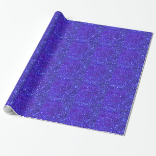 Papier Cadeau Étoile bleu-foncé de Starfield de ciel nocturne 
