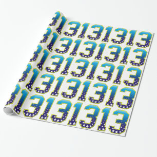 Papier Cadeau Étoile de 13 âges