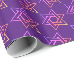 Papier Cadeau Étoile de David
