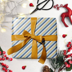 Papier Cadeau Étoile de David   Motif rayé mignon de Hanukkah